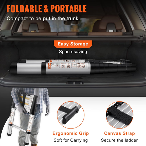 Aluminum Telescopic Ladder – Strong, Safe & Adjustable