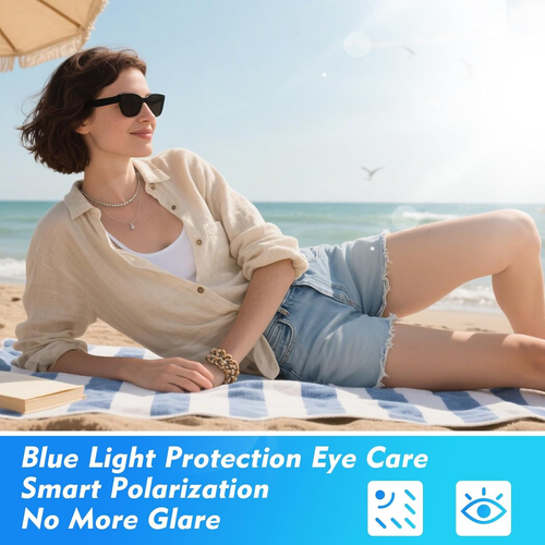 Smart AI Camera Glasses – HD Recording, Bluetooth Call & Real-Time Translation