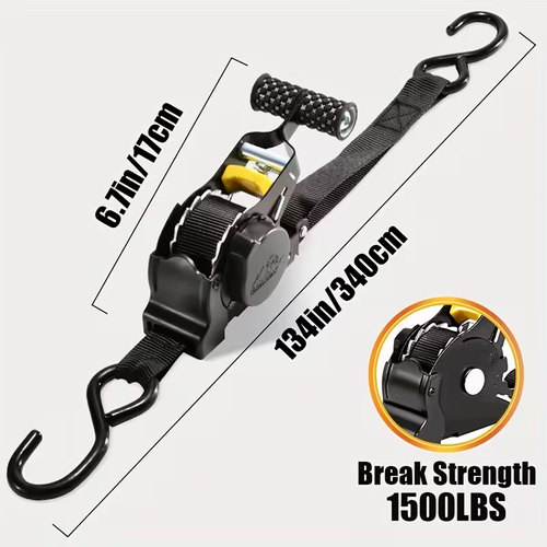 Retractable Ratchet Strap – One-Click Secure Strong & Smart Cargo Tie-Down