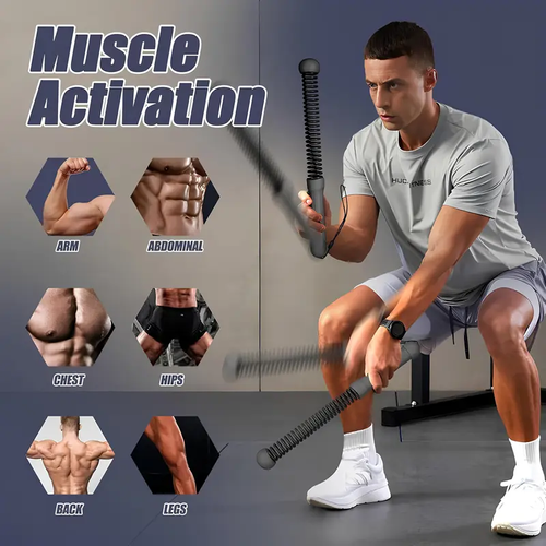2Pieces Cordless Battle Rope – Full Body Workout Anywhere