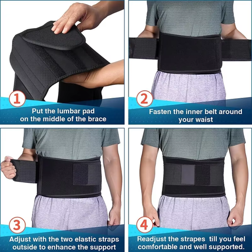 Massage Healing Waist Support Belt Adjustable Back Brace