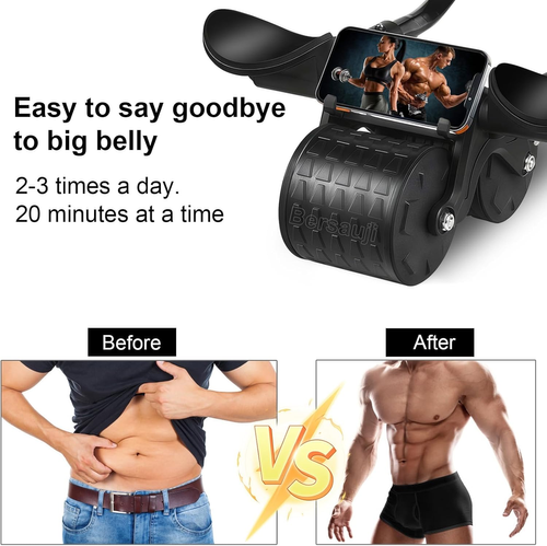 Automatic Rebound Ab Roller – Safer, Smarter Core Training at Home