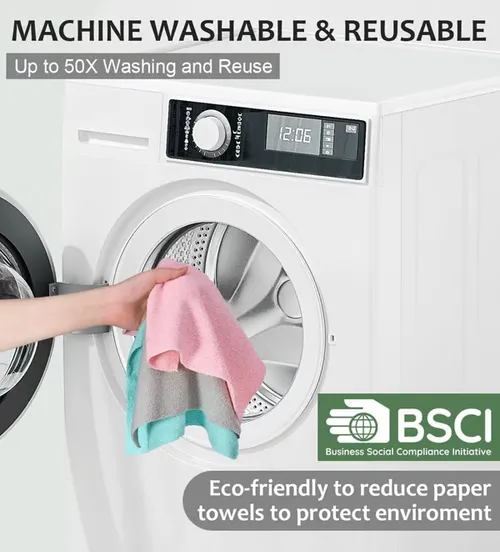Reusable Microfiber Paper Towels Roll – Clean More, Spend Less