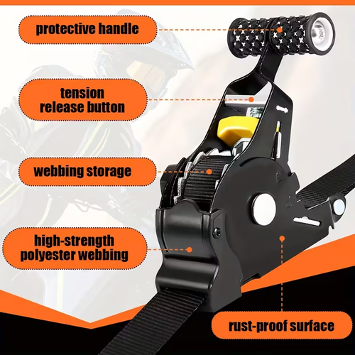 Retractable Ratchet Strap – One-Click Secure Strong & Smart Cargo Tie-Down