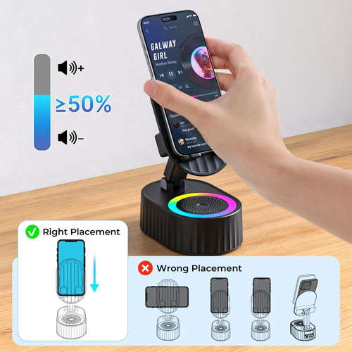 5-in-1 Smart Phone Stand with Bluetooth Speaker & Charging