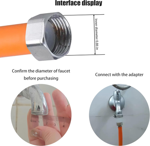 360° Splash-Proof Flexible Faucet Extension Hose