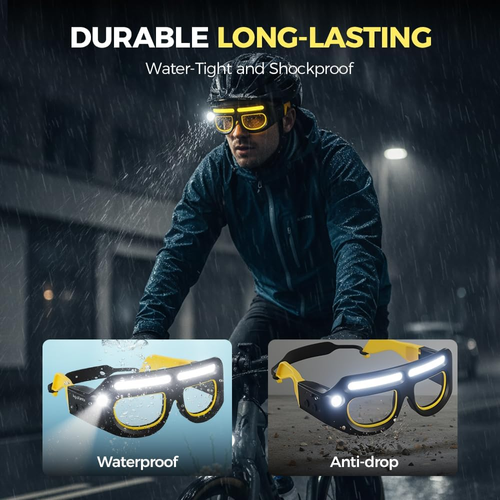 Rechargeable Gesture Control LED Glasses Lamp – Hands-Free Smart Lighting