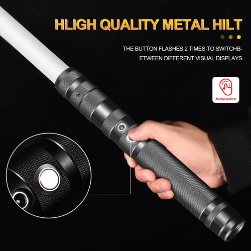 Premium RGB Metal Lightsaber – 16 Colors & Sound