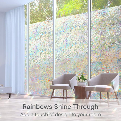 3D Privacy Rainbow Window Film – UV Protection & Style