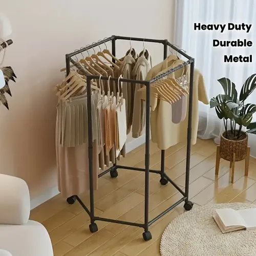 360-Degree Rotating Clothing Rack
