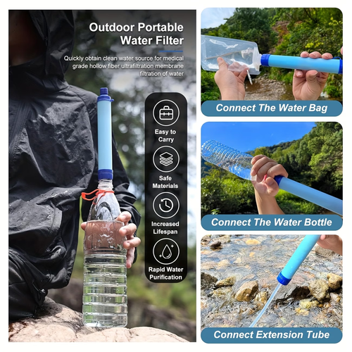Portable Water Filter Straw – Drink Safe Water Anywhere