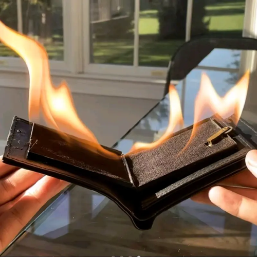 Magic Fire Wallet – Real Flame Performance Trick Prop