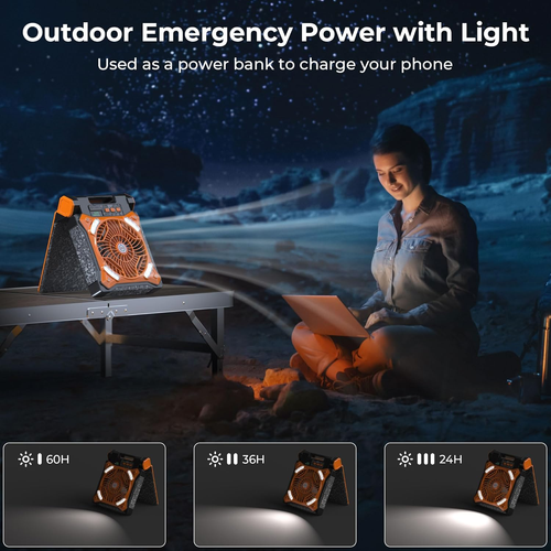 Solar Fan Power — Cool Air + Backup Energy