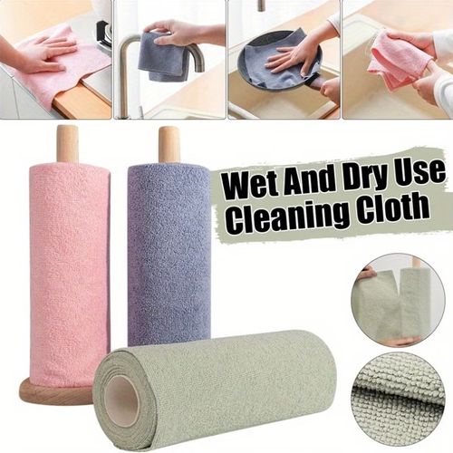 Reusable Microfiber Paper Towels Roll – Clean More, Spend Less