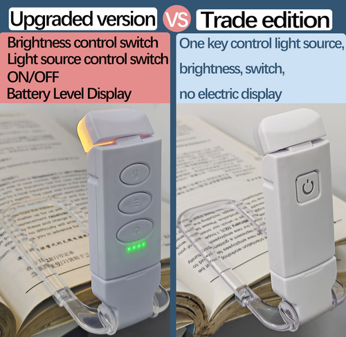 USB Rechargeable Foldable Reading Light Bookmark  LED