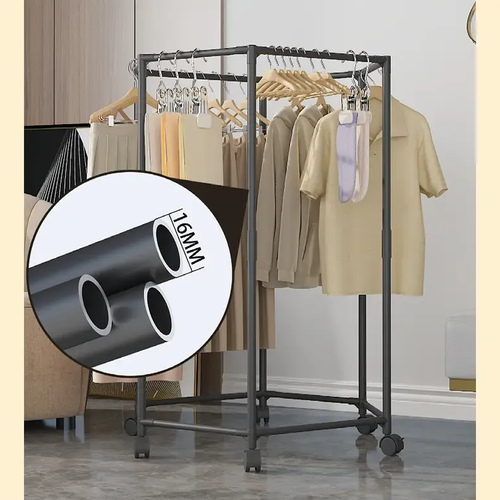 360-Degree Rotating Clothing Rack