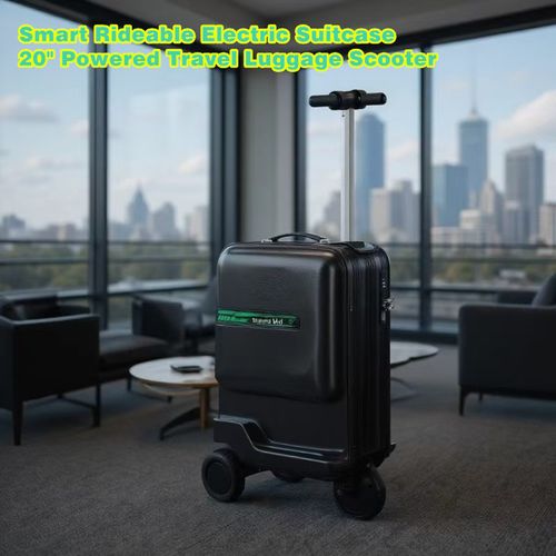 Smart Rideable Electric Suitcase – 20 inches Powered Travel Luggage Scooter