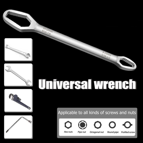 Double-Ended Universal Wrench – One Tool Fits All