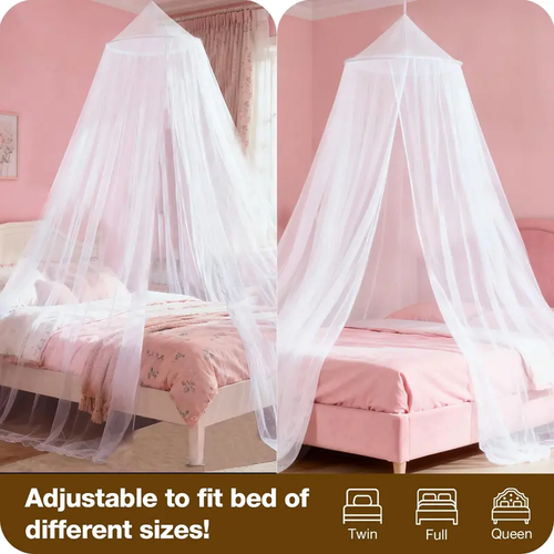 Extra Large Full Coverage Mosquito Net Canopy for King & Queen Beds