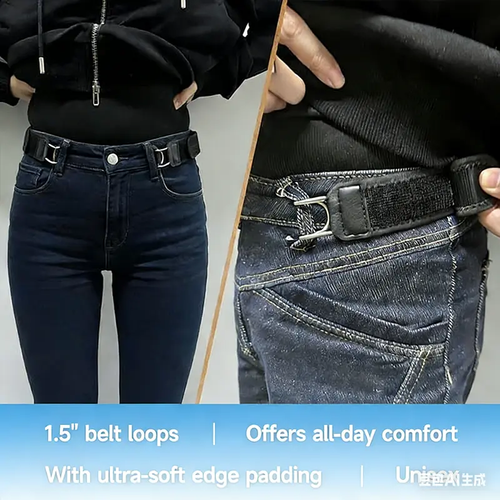 2pc Tactical Metal Hook Elastic Belt (Unisex)
