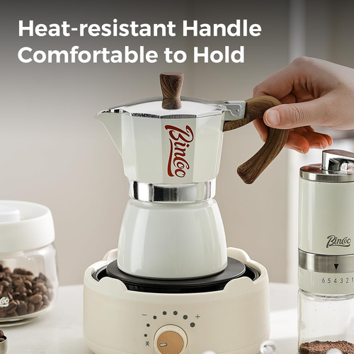 Premium 3-Cup Italian Moka Pot – Stovetop Espresso Maker