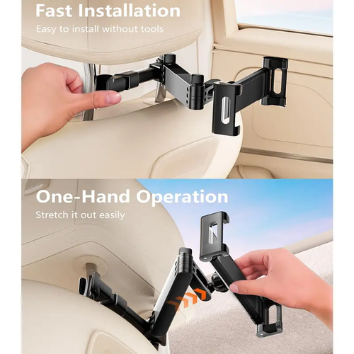 Universal 360° Car Headrest Tablet Holder