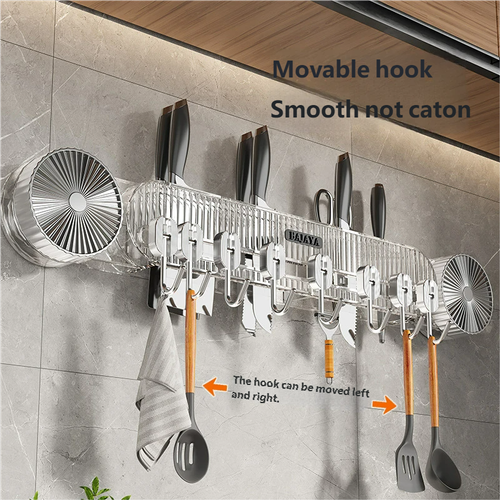 Heavy-Duty Suction Wall Rack with 8 Hooks | No-Drill,Storage Solution