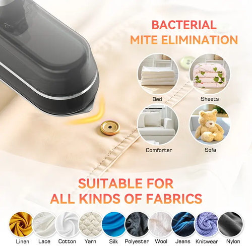 2-in-1 Handheld Garment Steamer – Fast & Easy Ironing