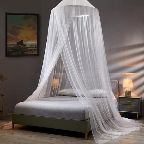 Extra Large Full Coverage Mosquito Net Canopy for King & Queen Beds