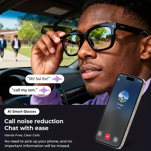 Smart AI Camera Glasses – HD Recording, Bluetooth Call & Real-Time Translation