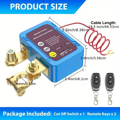 Smart Remote Car Battery Disconnect Switch – Ultimate Anti-Theft Protection