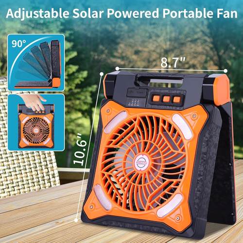 Solar Fan Power — Cool Air + Backup Energy