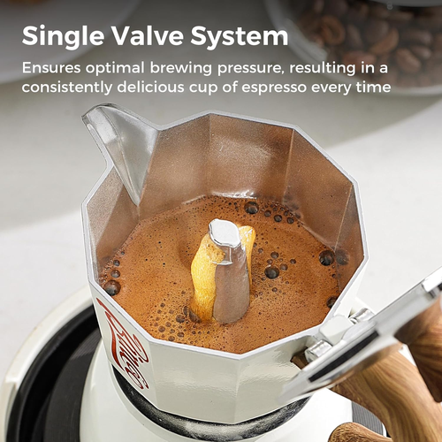 Premium 3-Cup Italian Moka Pot – Stovetop Espresso Maker