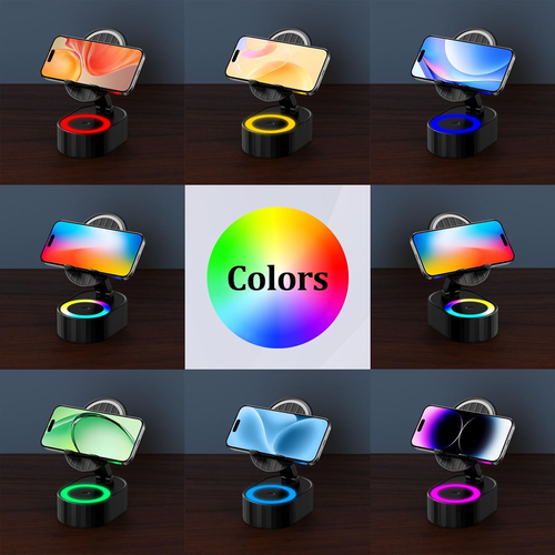 5-in-1 Smart Phone Stand with Bluetooth Speaker & Charging
