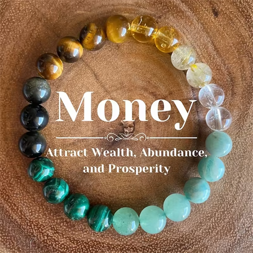 4PCS Energy Stone Bracelets – Wealth, Love & Protection Set