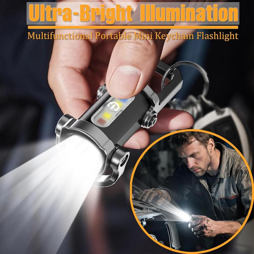 Buy one get one free.Mini Keychain Emergency Flashlight
