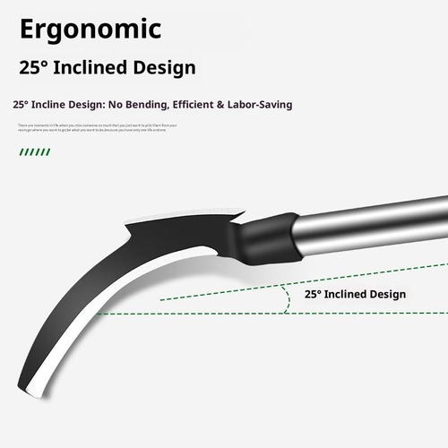 Double-Bladed Manganese Steel Sickle — Power Cutting Tool for Farming & Bush Clearing