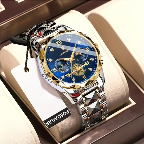 Luxury Waterproof Stainless Steel Luminous Men's Watch