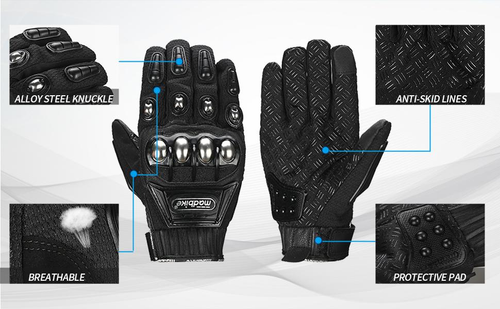 Steel-Alloy Tactical Self-Defense Gloves(One pair)  | Impact Protection + Anti-Slip Gear