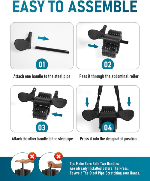 Automatic Rebound Ab Roller – Safer, Smarter Core Training at Home