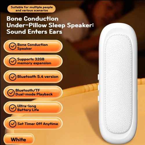 Bone Conduction Under Pillow Sleep Speaker – Private & Peaceful Listening