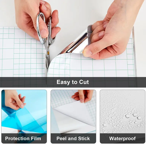 High-Clarity Self-Adhesive Flexible Mirror Sticker