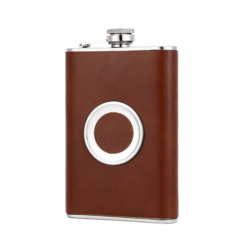Wine Portable Flask with Collapsible Cup & Funnel | 2-in-1 Drink On-The-Go