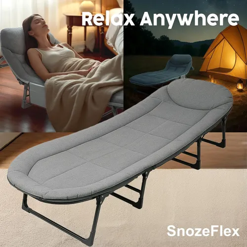 3-in-1 Heavy Duty Folding Bed – Sit, Relax & Sleep