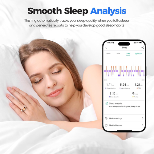 Smart Health Ring – Advanced Sleep & Health Tracking