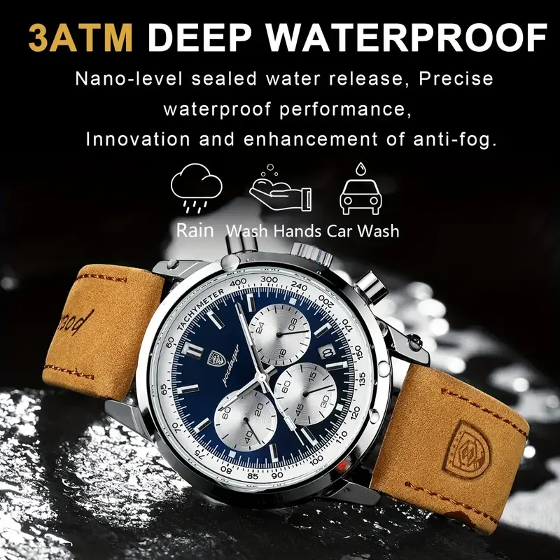 Chronograph Waterproof Date Mens Watch