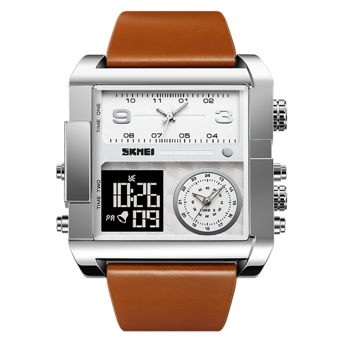 Men's Triple Display Quartz Watch