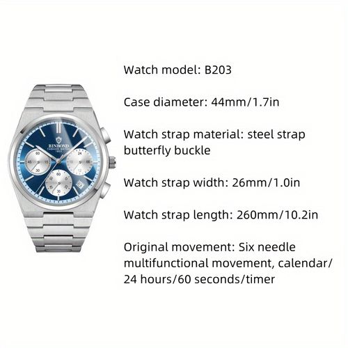 Business Night Light Quartz Wristwatch