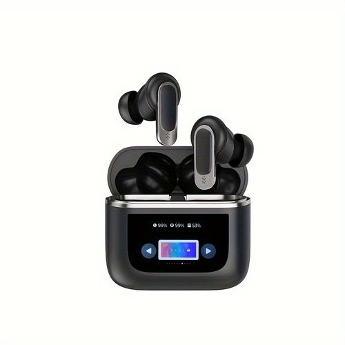 Wireless In-ear Smart Earphones, With Digital Display, ANC+ENC, Noise Cancelling Function