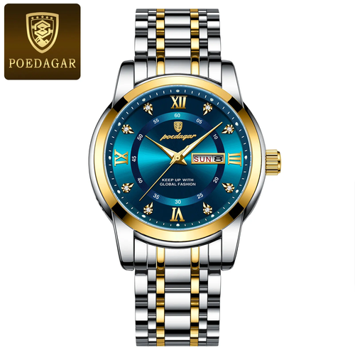 Elegant POEDAGAR Quartz Men's Watch - Perfect for Daily Wear